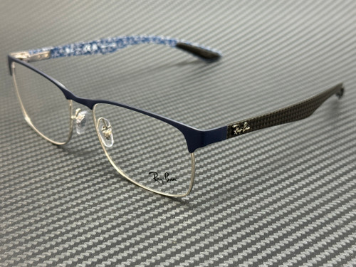 RAY BAN RX8416 3016 Matte Blue Carbon Unisex 55 mm Eyeglasses