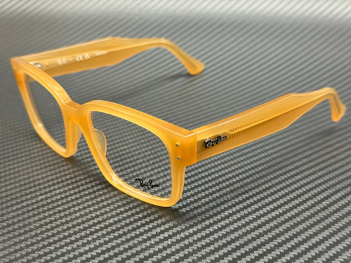 RAY BAN RX7256 8430 Transparent Beige Unisex 53 mm Eyeglasses