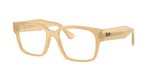 RAY BAN RX7256 8430 Transparent Beige Unisex 53 mm Eyeglasses