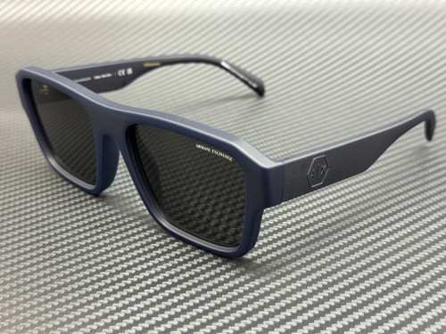ARMANI EXCHANGE AX4154SU 837187 Matte Blue Grey Men's 56 mm Sunglasses