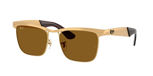 RAY BAN RB3875 927631 Legend Gold Brown Men's 56 mm Sunglasses