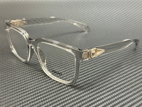 VERSACE VE3377U 5510 Transparent Silver Men's 55 mm Eyeglasses