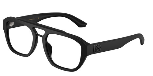 DOLCE & GABBANA DG3415 2525 Matte Black Men's 55 mm Eyeglasses