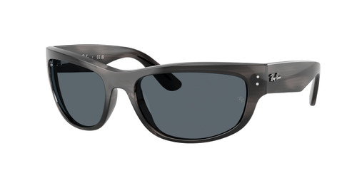 RAY BAN RB2289 1404R5 Striped Grey Blue Unisex 60 mm Sunglasses