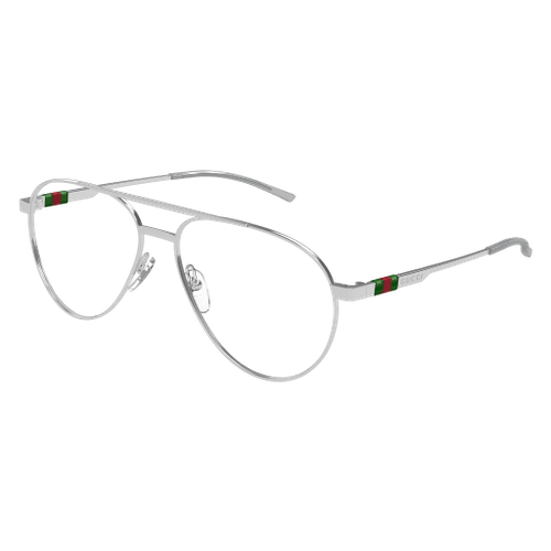GUCCI GG1679O 001 Silver Men's Large 56 mm Eyeglasses
