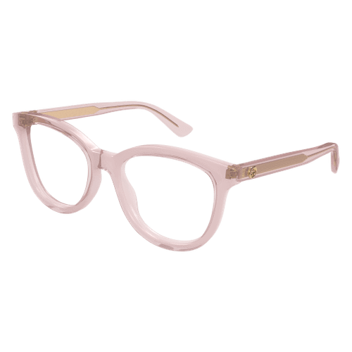 GUCCI GG1687O 003 Pink Transparent Women's 52 mm Eyeglasses