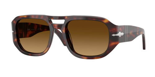 PERSOL PO3373S 24 85 Havana Brown Gradient Unisex 56 mm Sunglasses