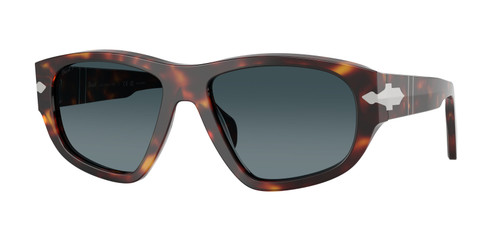 PERSOL PO0050S 24 S3 Havana Brown Blue Polarized Unisex 58 mm Sunglasses