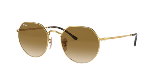 RAY BAN RB3565 001 51 Gold Round 53 mm Unisex Sunglasses