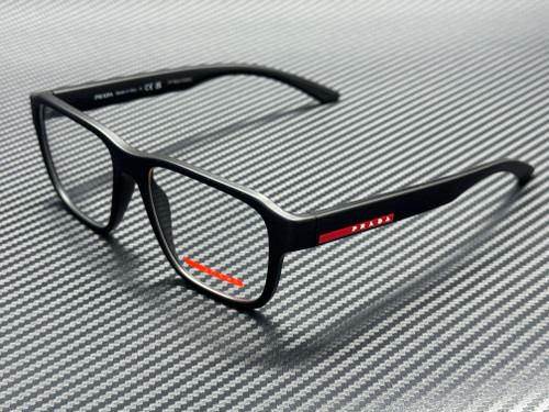 PRADA LINEA ROSSA PS 05RV DG01O1 Rubber Black Men's 54 mm Eyeglasses
