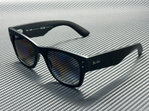 RAY BAN RB4840S 601ST3 Black Matte Grey Polarized Unisex 52 mm Sunglasses
