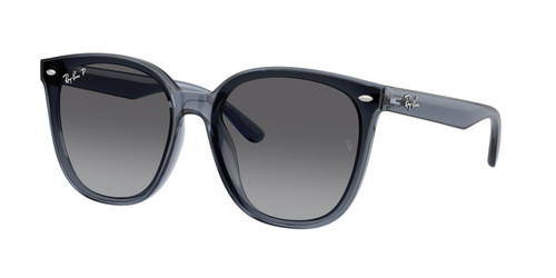 RAY BAN RB4423D 6592T3 Transparent Blue Grey Polarized Unisex 66 mm Sunglasses