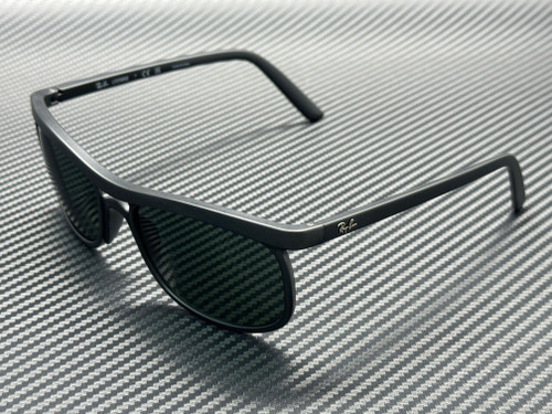 RAY BAN RB4452 601S71 Matte Black Green Unisex 59 mm Sunglasses