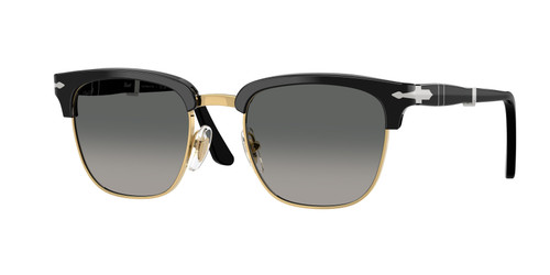 PERSOL PO3375S 122571 Black Grey Gradient Unisex 50 mm Folding Sunglasses