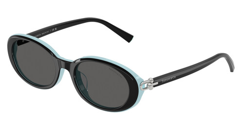 TIFFANY TF4242D 8055S4 Black on Tiffany Grey Women's 54 mm Sunglasses
