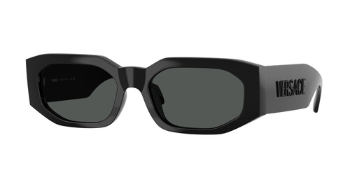 VERSACE VE4489U 536087 Black Grey Men's 55 mm Sunglasses