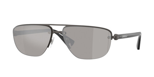 BURBERRY BE3164 13166G Matte Grey Silver Mirror Men's 62 mm Sunglasses