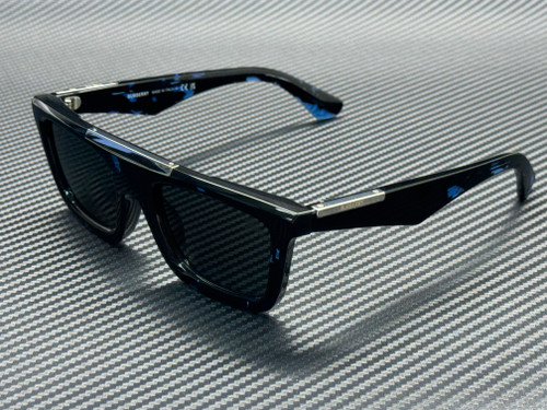 BURBERRY BE4451U 411187 Blue Havana Grey Men's 54 mm Sunglasses