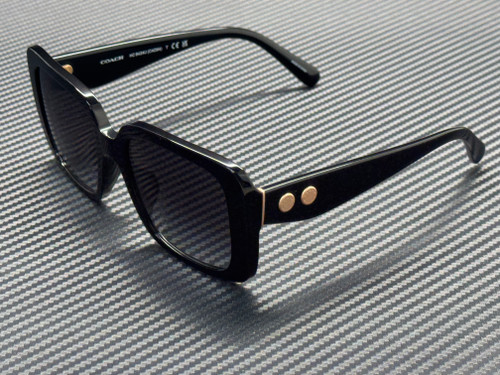 COACH HC8424U 50023C Black Grey Gradient Women's 54 mm Sunglasses
