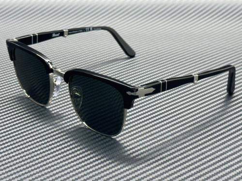 PERSOL PO3375S 95 58 Black Green Polarized Unisex 52 mm Folding Sunglasses