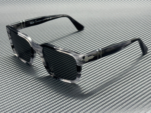 PERSOL PO3272S 1238B1 Striped Black Grey Men's 55 mm Sunglasses