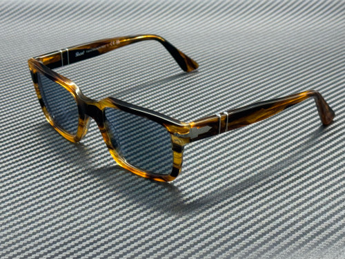 PERSOL PO3272S 123556 Striped Brown Blue Men's 53 mm Sunglasses