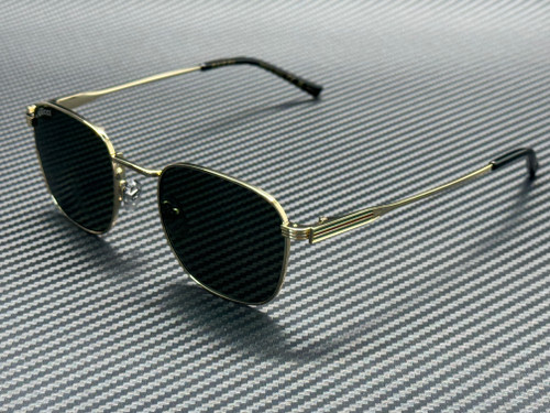 GUCCI GG1876S 001 Gold Black Grey Men's 50 mm Medium Sunglasses