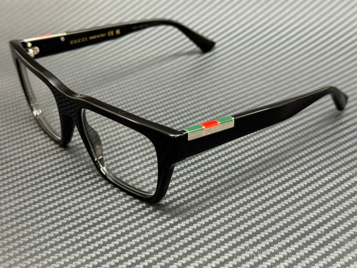 GUCCI GG1889O 001 Black Silver Men's Large 51 mm Eyeglasses GUCCI GG1889O 001 Black Silver Men's Large 51 mm Eyeglasses