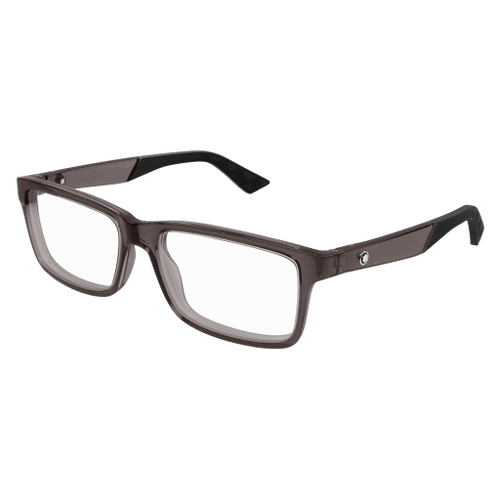 MONT BLANC MB0402O 003 Grey Transparent Men's Extra Large 57 mm Eyeglasses