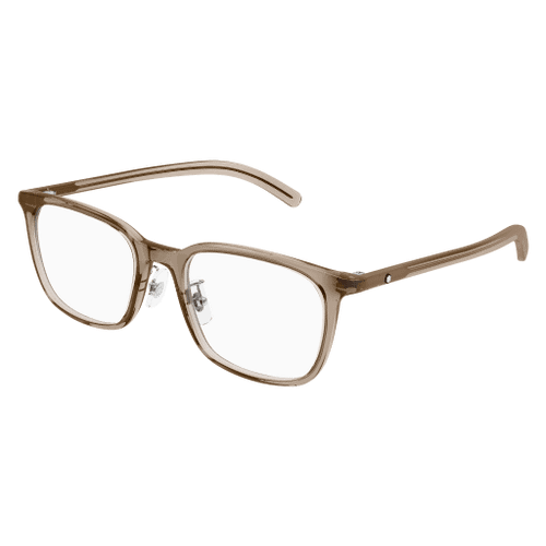 MONT BLANC MB0418OJ 004 Brown Transparent Men's 53 mm Eyeglasses
