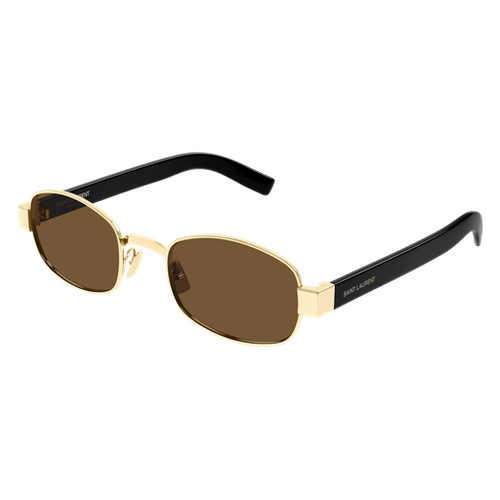SAINT LAURENT SL 706 001 Gold Brown Unisex 53 mm Sunglasses