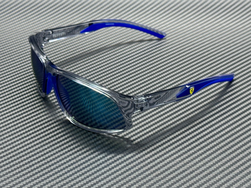 FERRARI FZ6016U 524 25 Opal Grey Blue Mirror Men's 64 mm Sunglasses