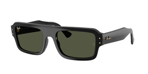 RAY BAN RB4454 667731 Black Green Unisex 53 mm Sunglasses