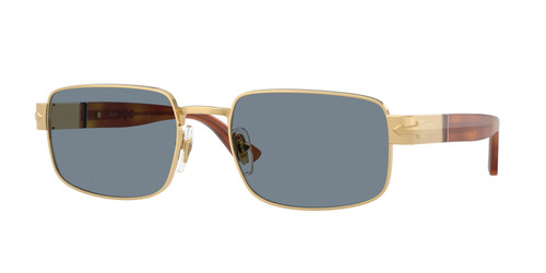 PERSOL PO1022S 113256 Gold Light Blue Men's 58 mm Sunglasses
