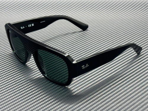 RAY BAN RB2218 667771 Black Green Unisex 55 mm Sunglasses
