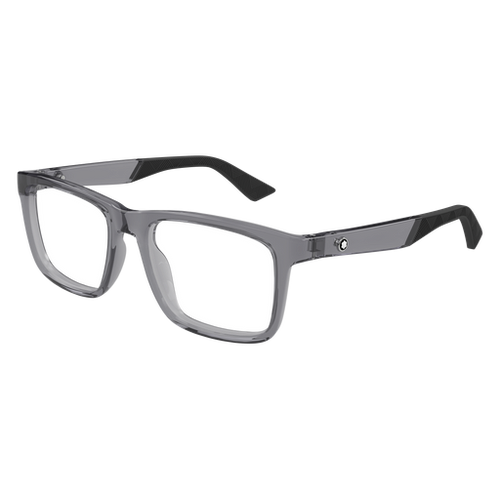 MONT BLANC MB0434O 003 Grey Transparent Men's Extra Large 55 mm Eyeglasses