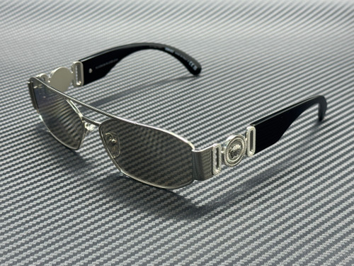 VERSACE VE2287 1000AP Silver Mirror Platinum Men's 58 mm Sunglasses