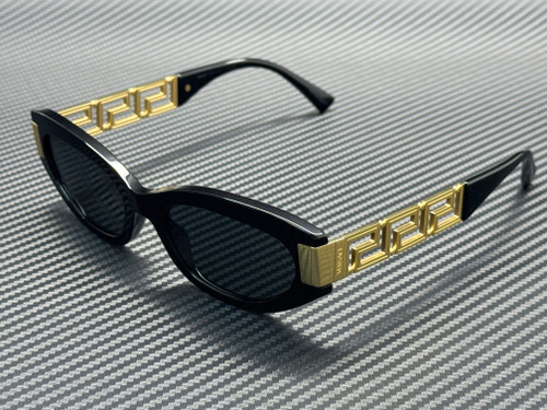 VERSACE VE4501 GB1 87 Black Dark Grey Women's 54 mm Sunglasses