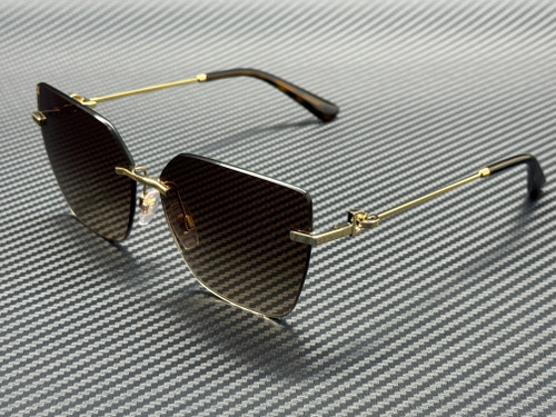 DOLCE & GABBANA DG2321 02 13 Gold Brown Gradient Women's 62 mm Sunglasses