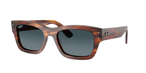 RAY BAN RB7683S 954 S3 Striped Havana Blue Gradient Unisex 55 mm Sunglasses