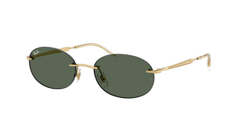 RAY BAN RB3767 001 71 Gold Dark Green Unisex 54 mm Sunglasses