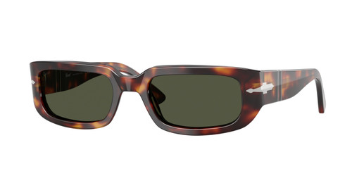 PERSOL PO3385S 24 31 Havana Green Unisex 55 mm Sunglasses