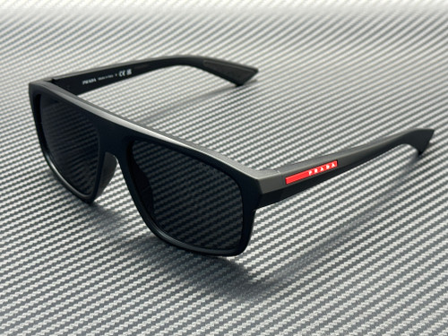PRADA LINEA ROSSA PS B02S 1BO08F Matte Black Dark Grey 59 mm Sunglasses