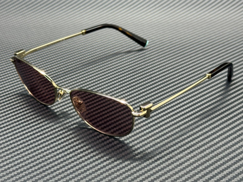 TIFFANY TF3115 6189VS Pale Gold Violet Mirror Women's 56 mm Sunglasses