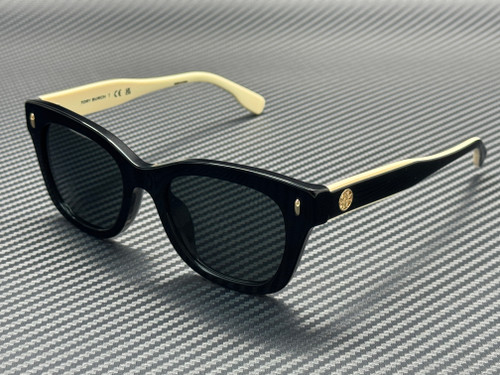 TORY BURCH TY7225U 198887 Black Dark Grey Women's 51 mm Sunglasses