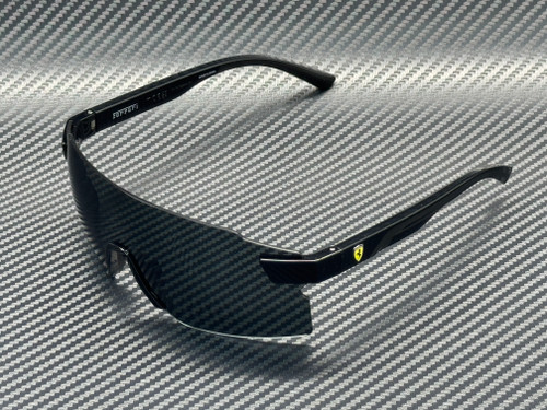 FERRARI FZ6024U 501 81 Shiny Black Dark Grey Men's 65 mm Sunglasses