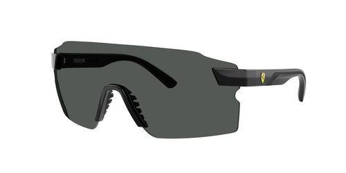FERRARI FZ6024U 501 81 Shiny Black Dark Grey Men's 65 mm Sunglasses