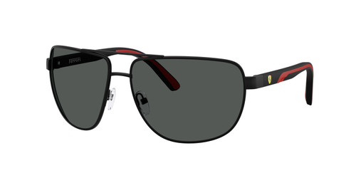 FERRARI FZ5007 101 87 Matte Black Dark Grey Men's 64 mm Sunglasses