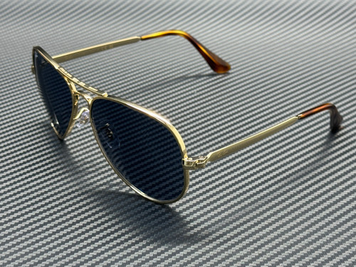 RAY BAN RB3925 001 R5 Arista Gold Blue Unisex 58 mm Sunglasses