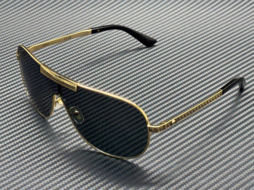 VERSACE VE2293 100287 Gold Dark Grey 70 mm Men's Sunglasses